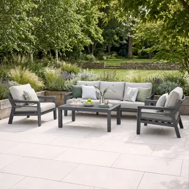 New York 3-Seat Aluminium Sofa Set | Garden Furniture Spain