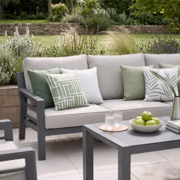 New York 3-Seat Aluminium Sofa Set | Garden Furniture Spain