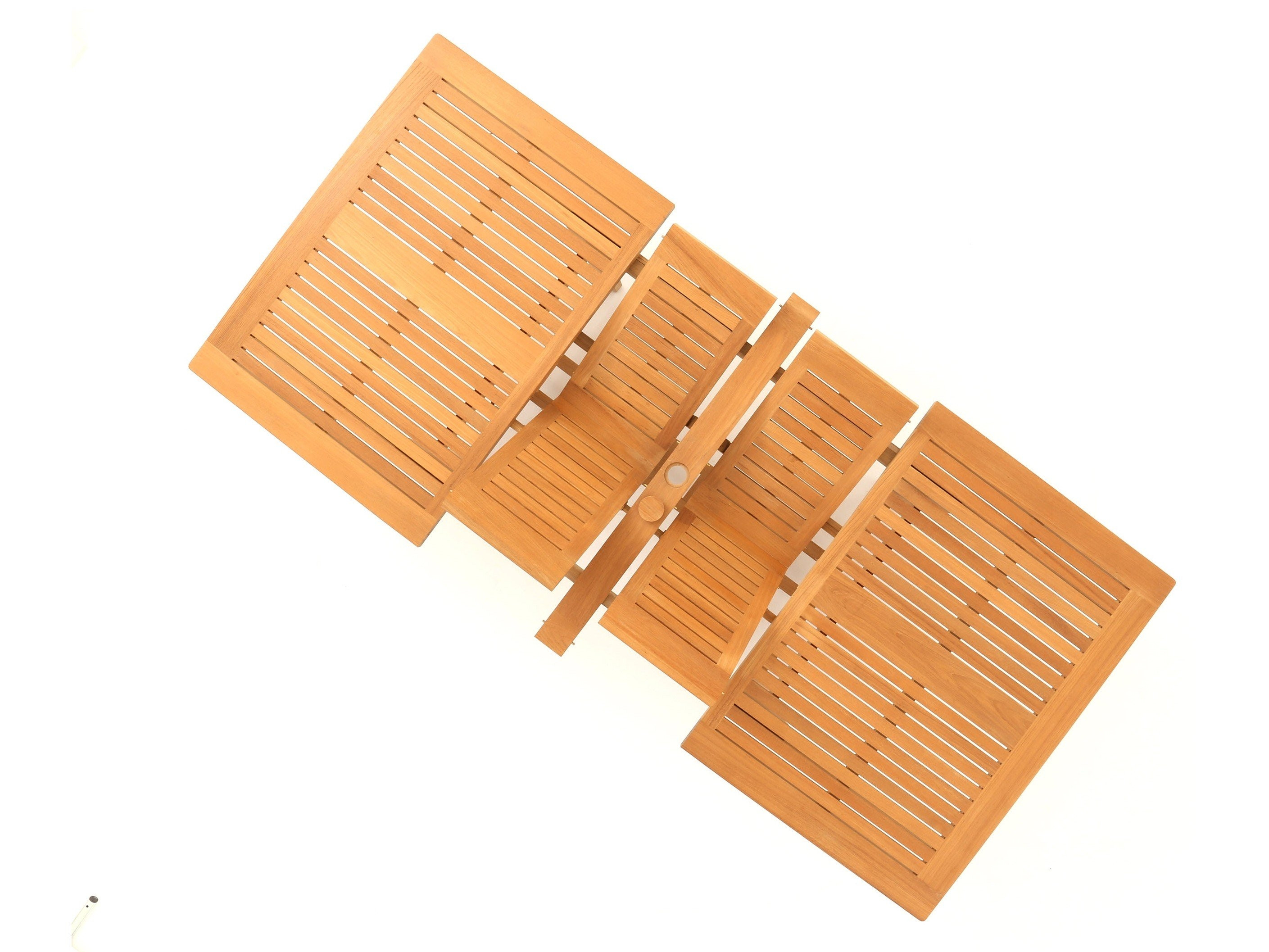 Chunky Rectangular Extending 2.4m - 3m - Teak Certified