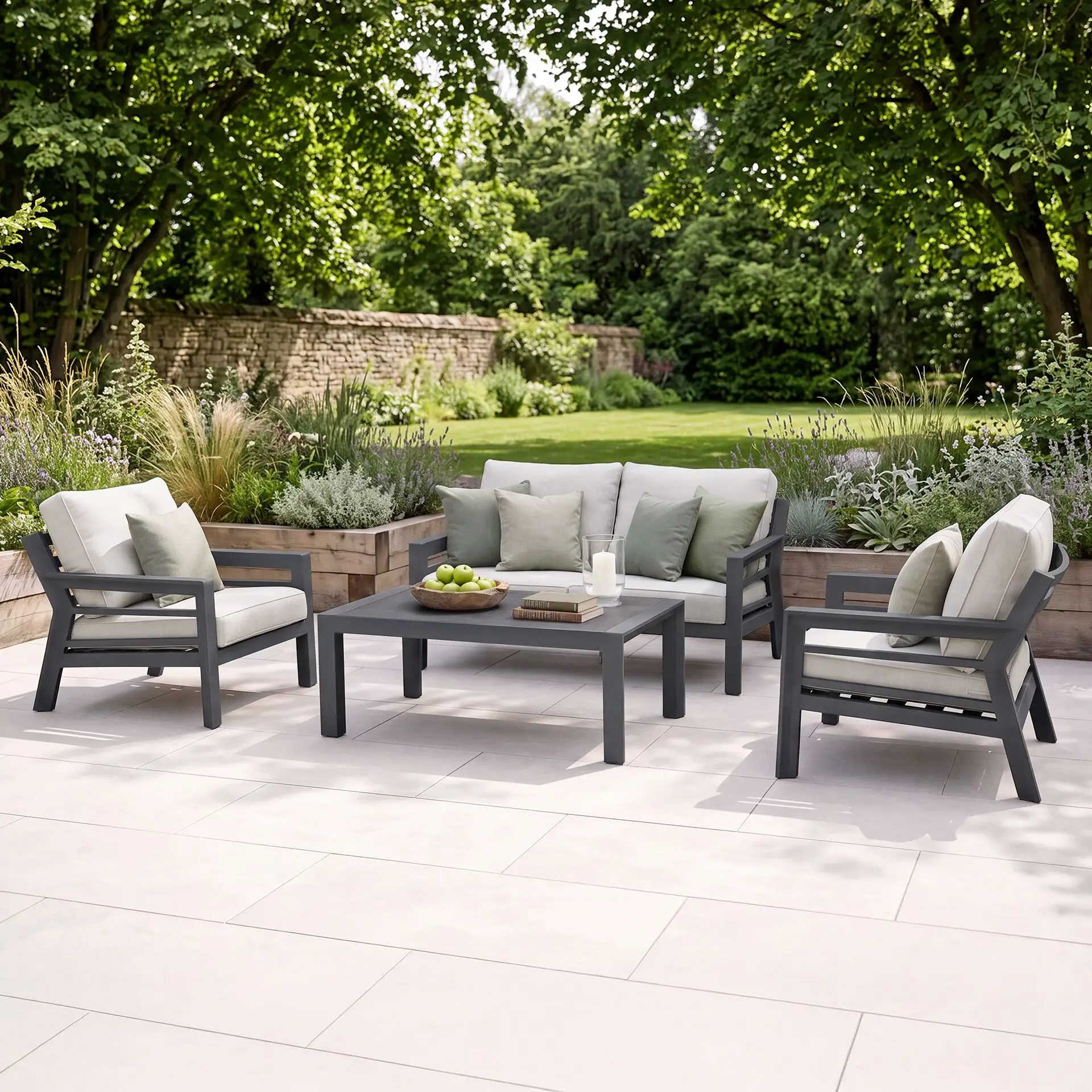 New york 2 seater sofa set