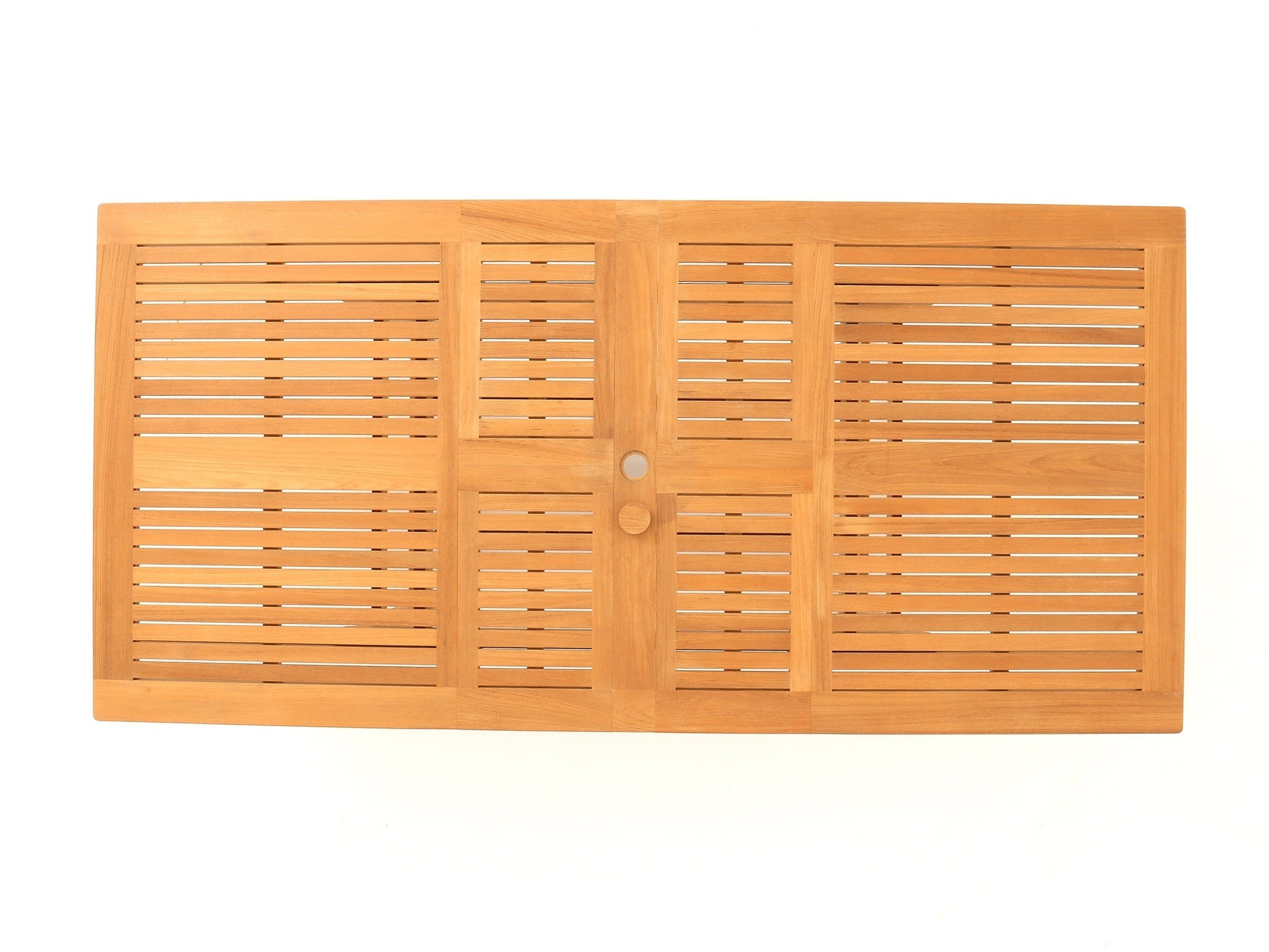 Chunky Rectangular Extending 2.4m - 3m - Teak Certified