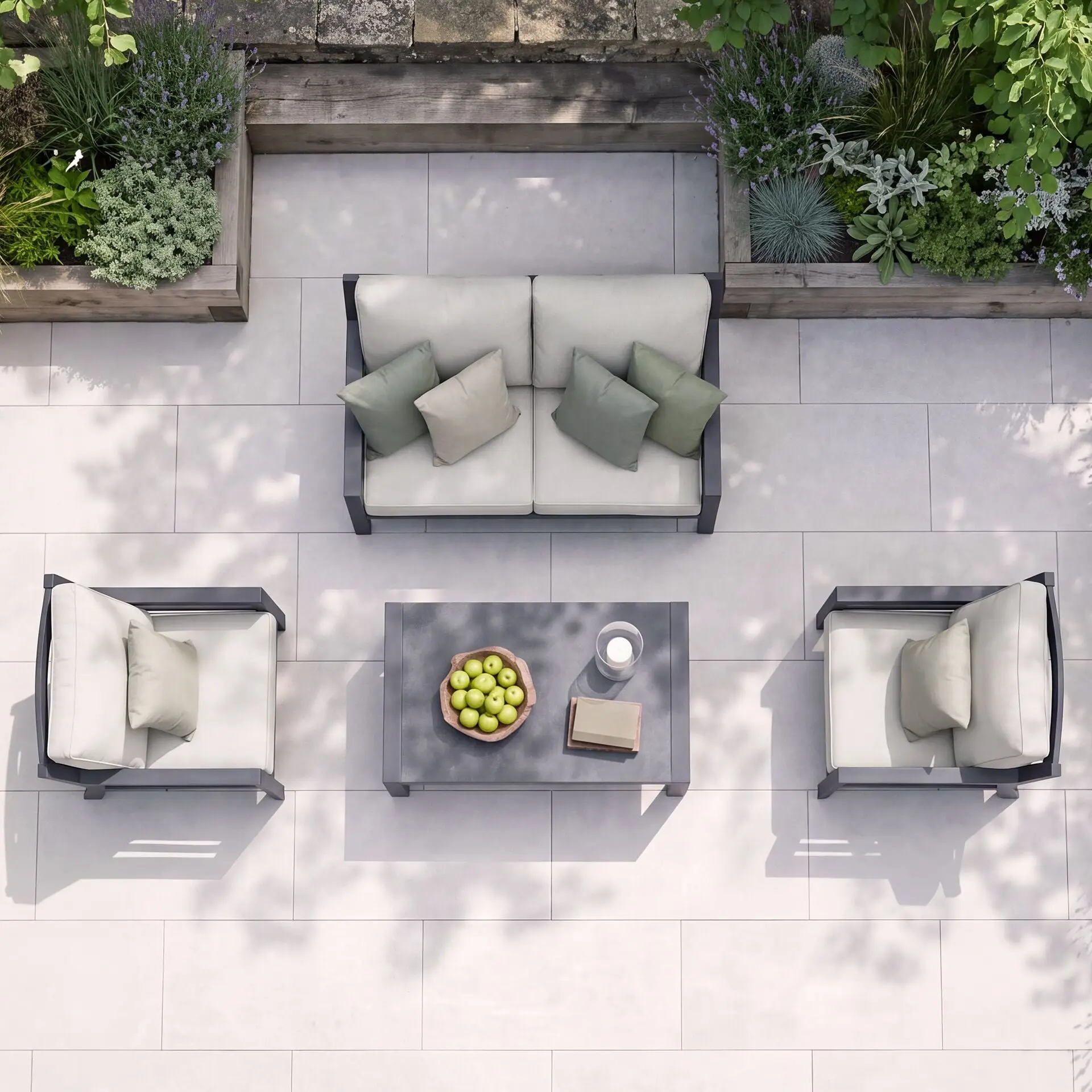 New york 2 seater sofa set