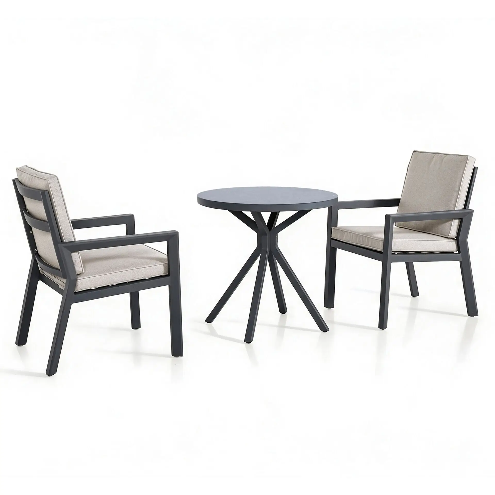 New York 3 Piece Aluminium Bistro Set