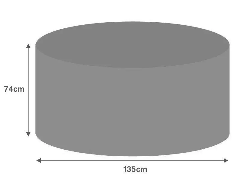 Breathable Round Table Weather Cover - Small 135cm