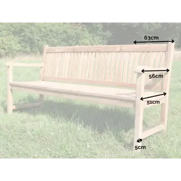 Westminster Teak bench 1.8m