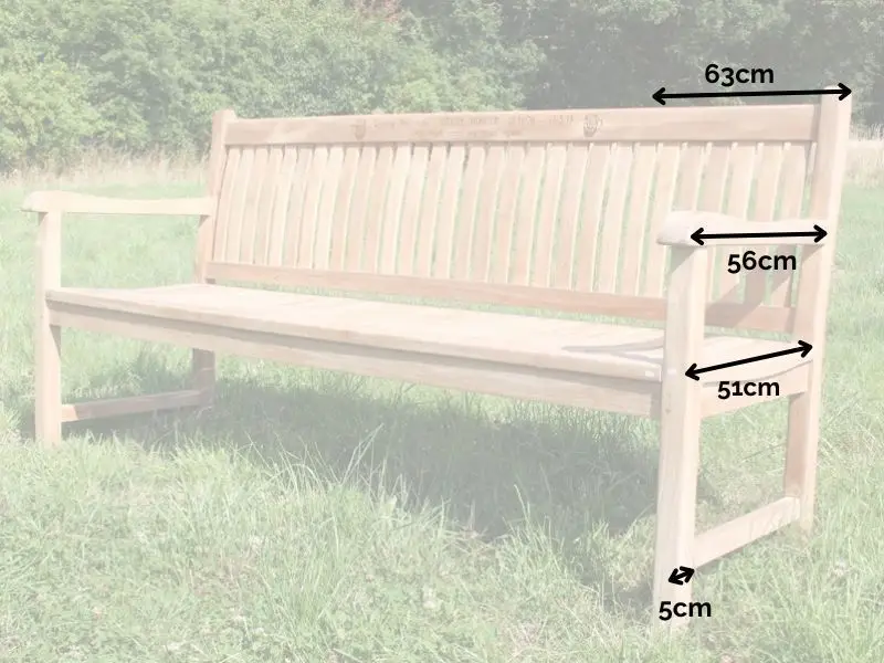 Westminster Teak bench 1.8m