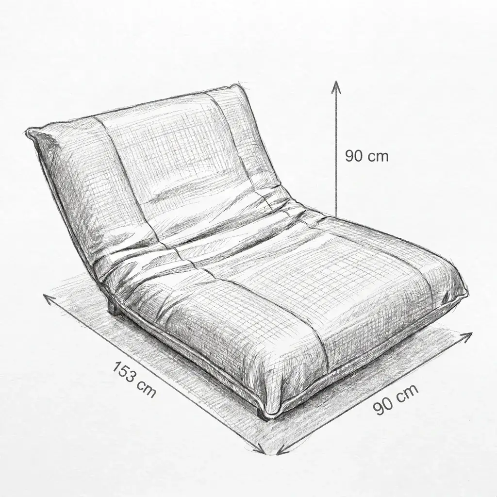 NOVA Aire Fabric Day Bed in Charcoal