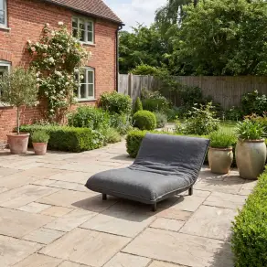 NOVA Aire Fabric Day Bed in Charcoal