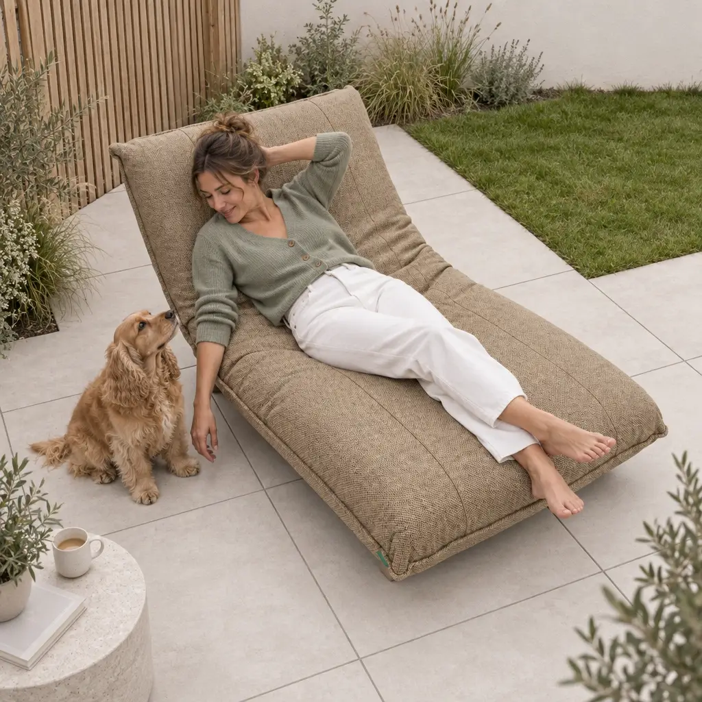 NOVA Aire Fabric Day Bed in Charcoal