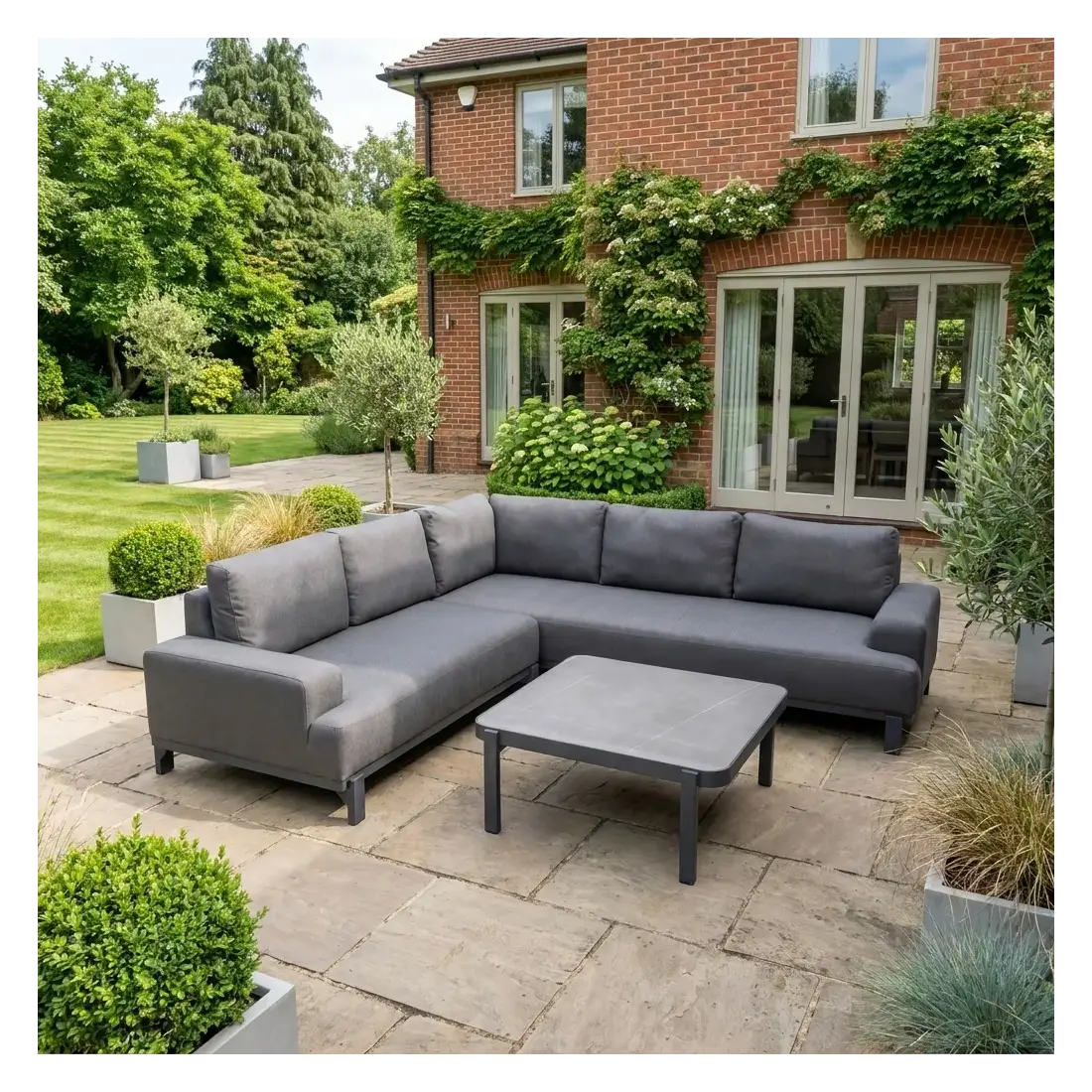 NOVA Aire Corner Sofa Lounging Set - Square Coffee Table NOVA Aire Corner Sofa Lounging Set - Square Coffee Table