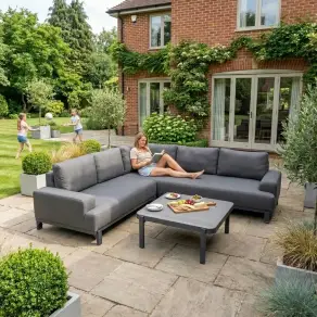 NOVA Aire Corner Sofa Lounging Set - Square Coffee Table