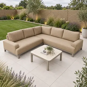 NOVA Aire Corner Sofa Lounging Set - Square Coffee Table