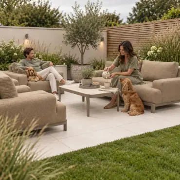 NOVA Aire 2-Seater Sofa Lounging Set - Rectangular Coffee Table