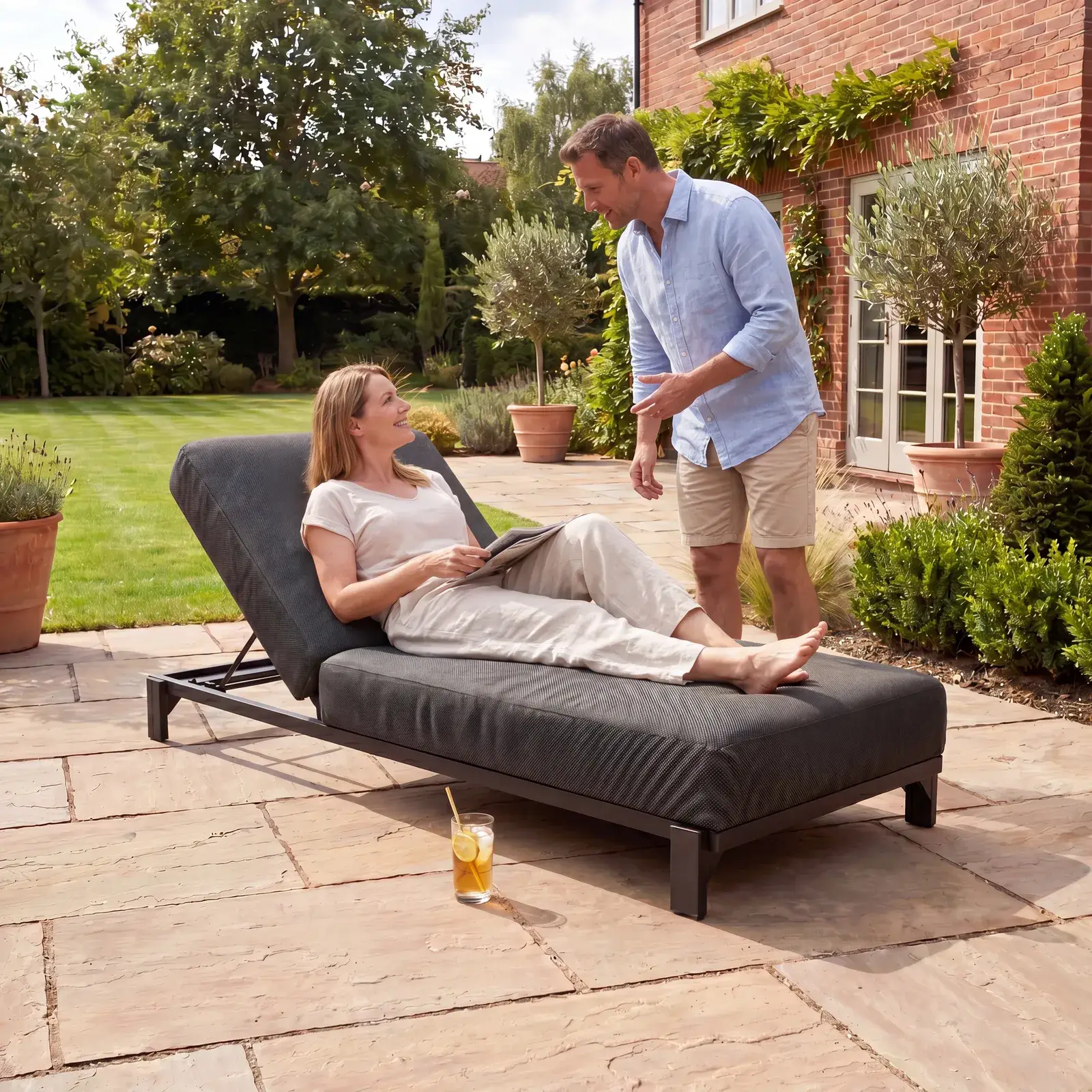NOVA Aire Fabric Sun Lounger