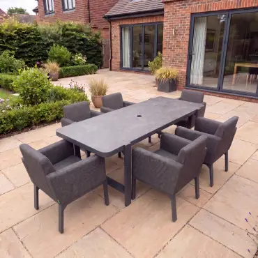 NOVA Aire 6 Seat Dining Set - 2.2*0.9m Rectangular Table