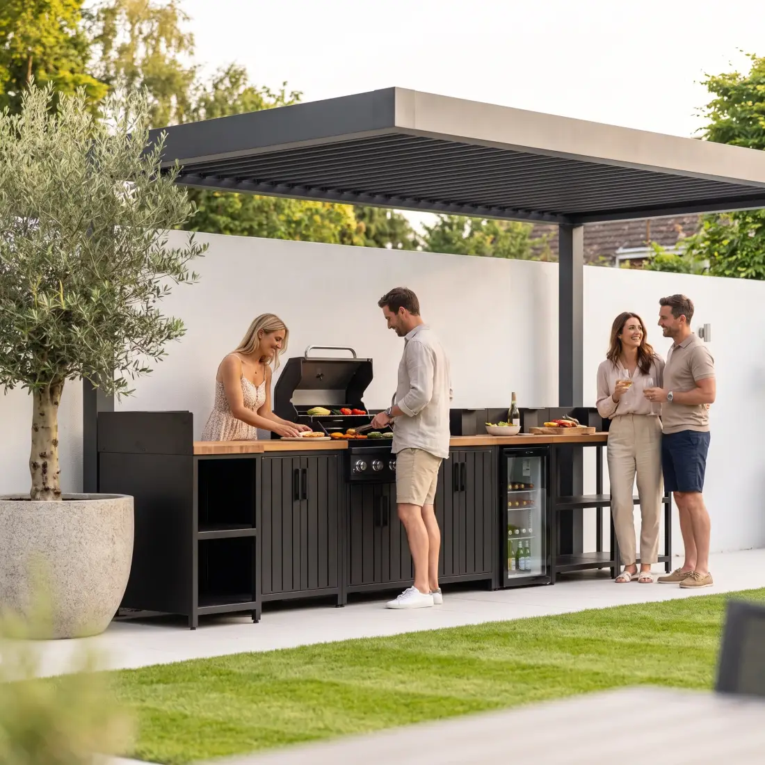 NOVA Parrilla 7 Piece Modular Outdoor Kitchen - 4 Burner NOVA Parrilla 7 Piece Modular Outdoor Kitchen - 4 Burner