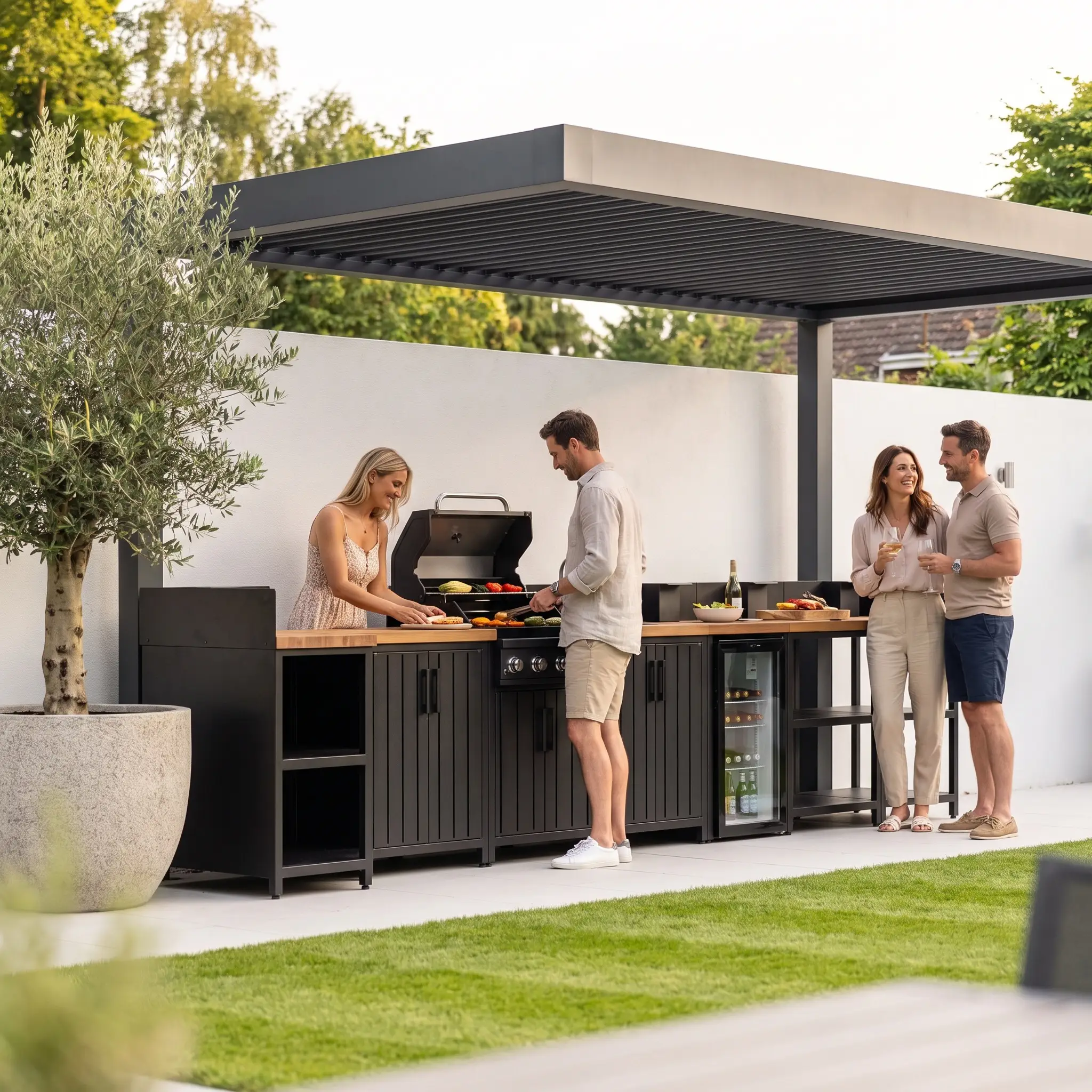 NOVA Parrilla 7 Piece Modular Outdoor Kitchen - 4 Burner