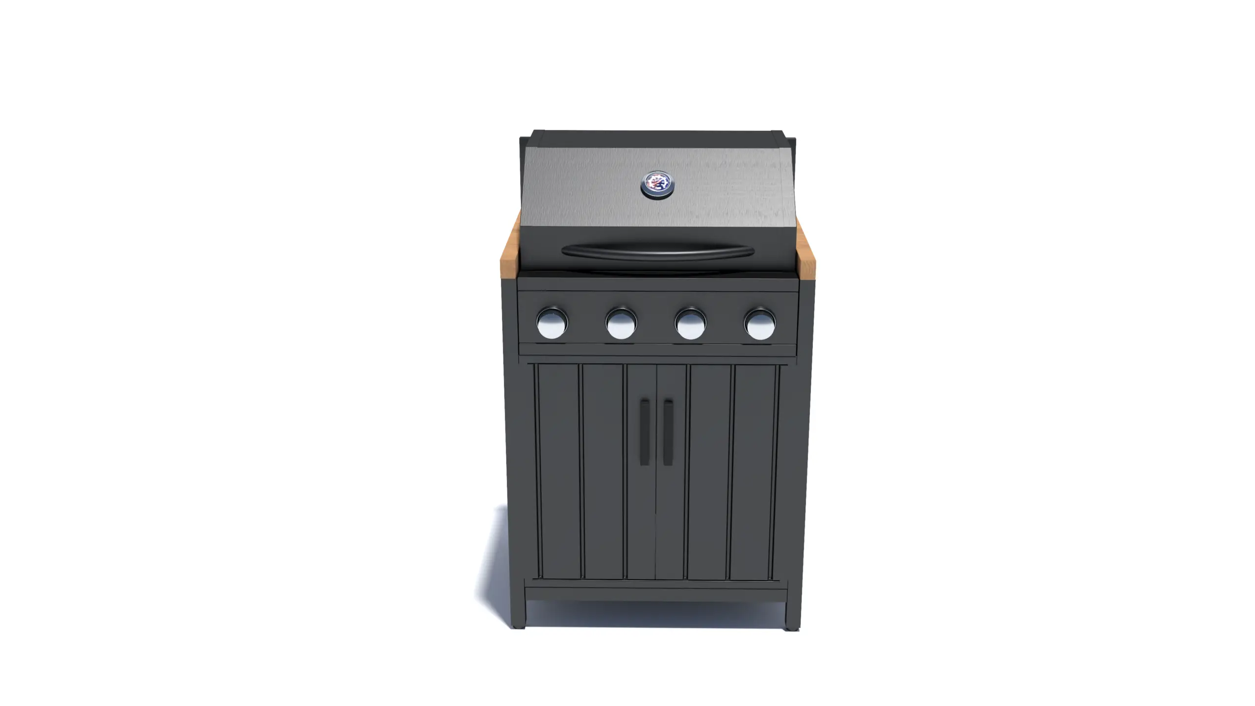 NOVA Parrilla 4 Burner Gas BBQ - Double Cupboard Modular Outdoor Kitchen