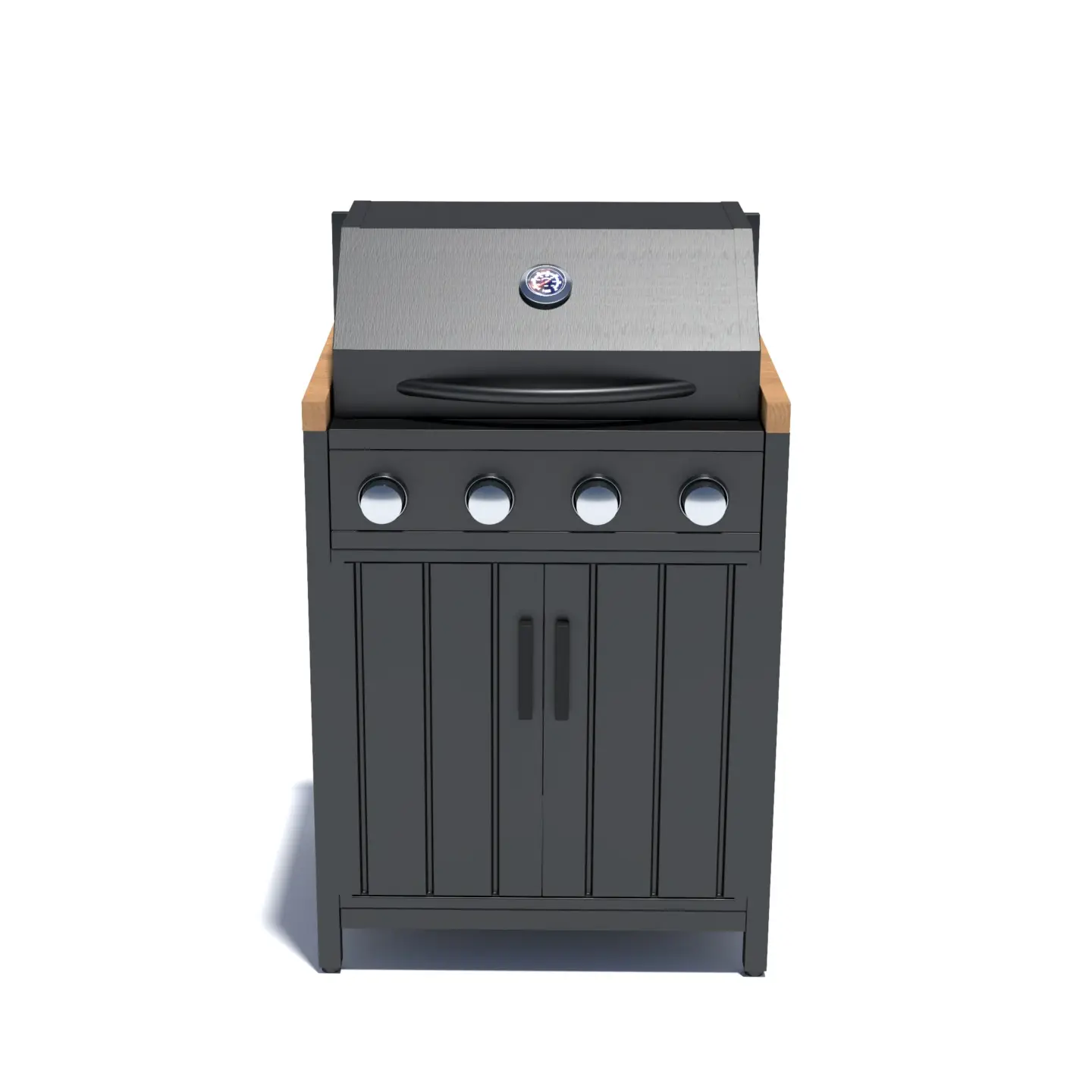 NOVA Parrilla 4 Burner Gas BBQ - Double Cupboard Modular Outdoor Kitchen
