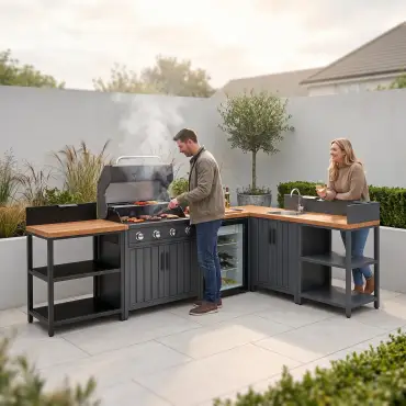 NOVA Parrilla Open Shelf Unit Modular Outdoor Kitchen