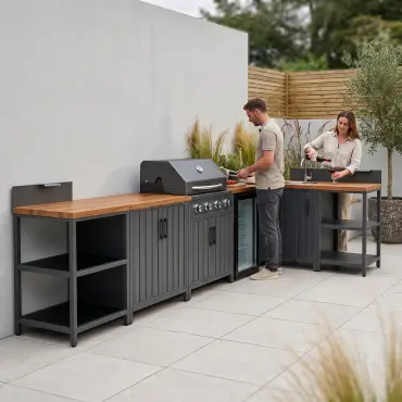 NOVA Parrilla Open Shelf Unit Modular Outdoor Kitchen