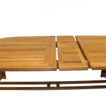 Chunky 240cm to 300cm ext table Teak Certified