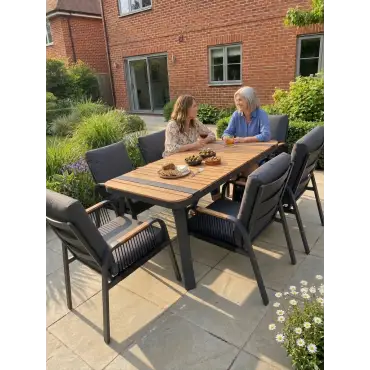 NOVA Harvey 6 Seat Dining Set - 1.6*0.9m Rectangular Table