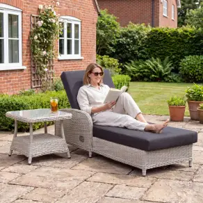 NOVA Avery Sun Lounging Set - Square Side Table