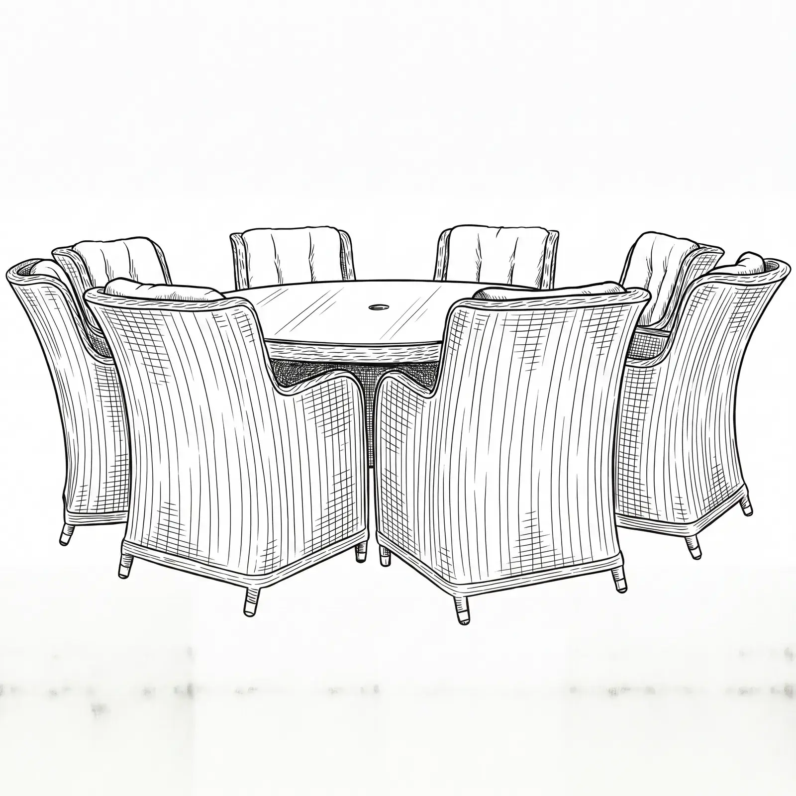 NOVA Avery 8 Seat Dining Set - 1.8m Round Table (Clear Glass)