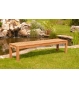 Teak Backless bench - 180cm