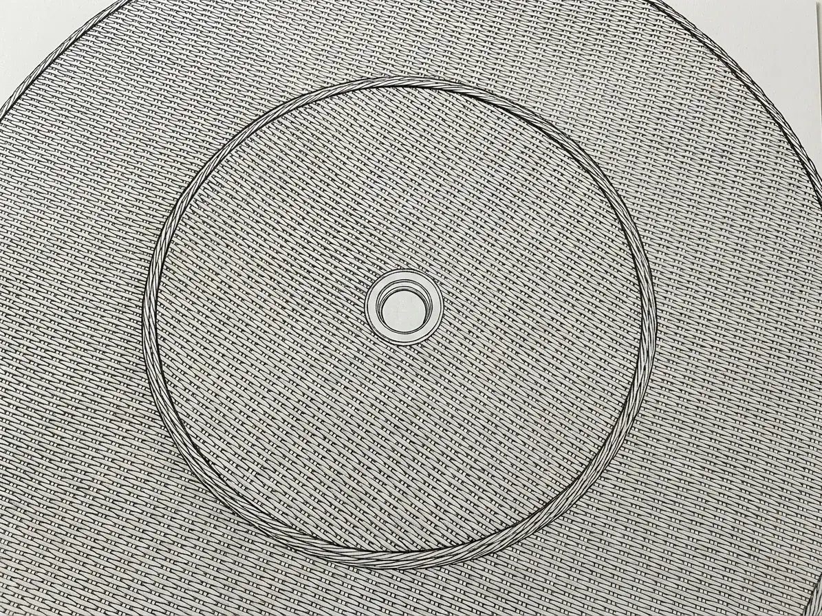 NOVA Avery Lazy Susan for 6 Seat Round Dining Sets (Rattan Clear Glass)