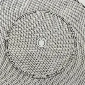 NOVA Avery Lazy Susan for 6 Seat Round Dining Sets (Rattan Clear Glass)