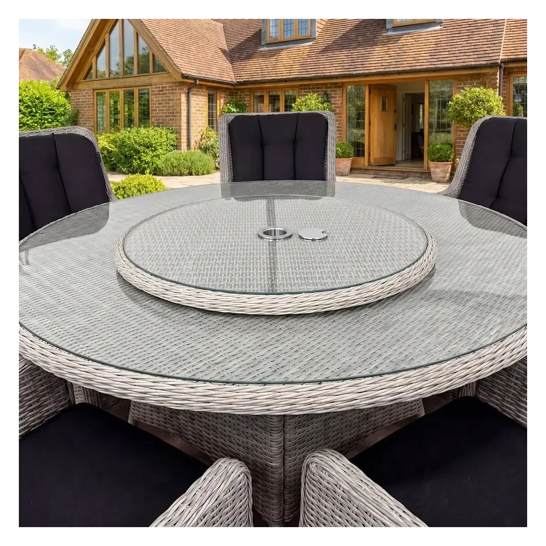 NOVA Avery Lazy Susan for 8 Seat Round Dining Sets (Rattan Clear Glass) NOVA Avery Lazy Susan for 8 Seat Round Dining Sets (Rattan Clear Glass)