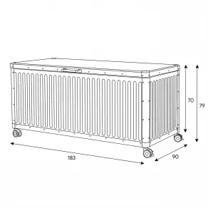 NOVA Fortis Medium Aluminium Storage Box - Grey