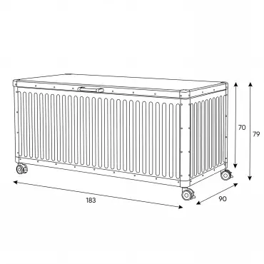 NOVA Fortis Medium Aluminium Storage Box - Grey