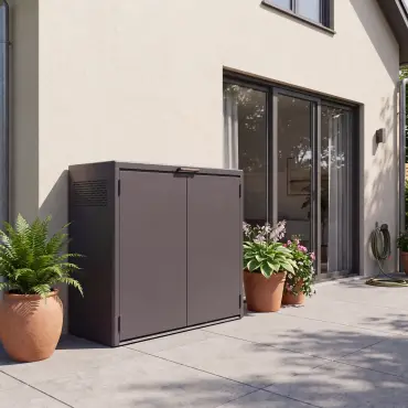 NOVA Fortis Bin Storage Cupboard - Double