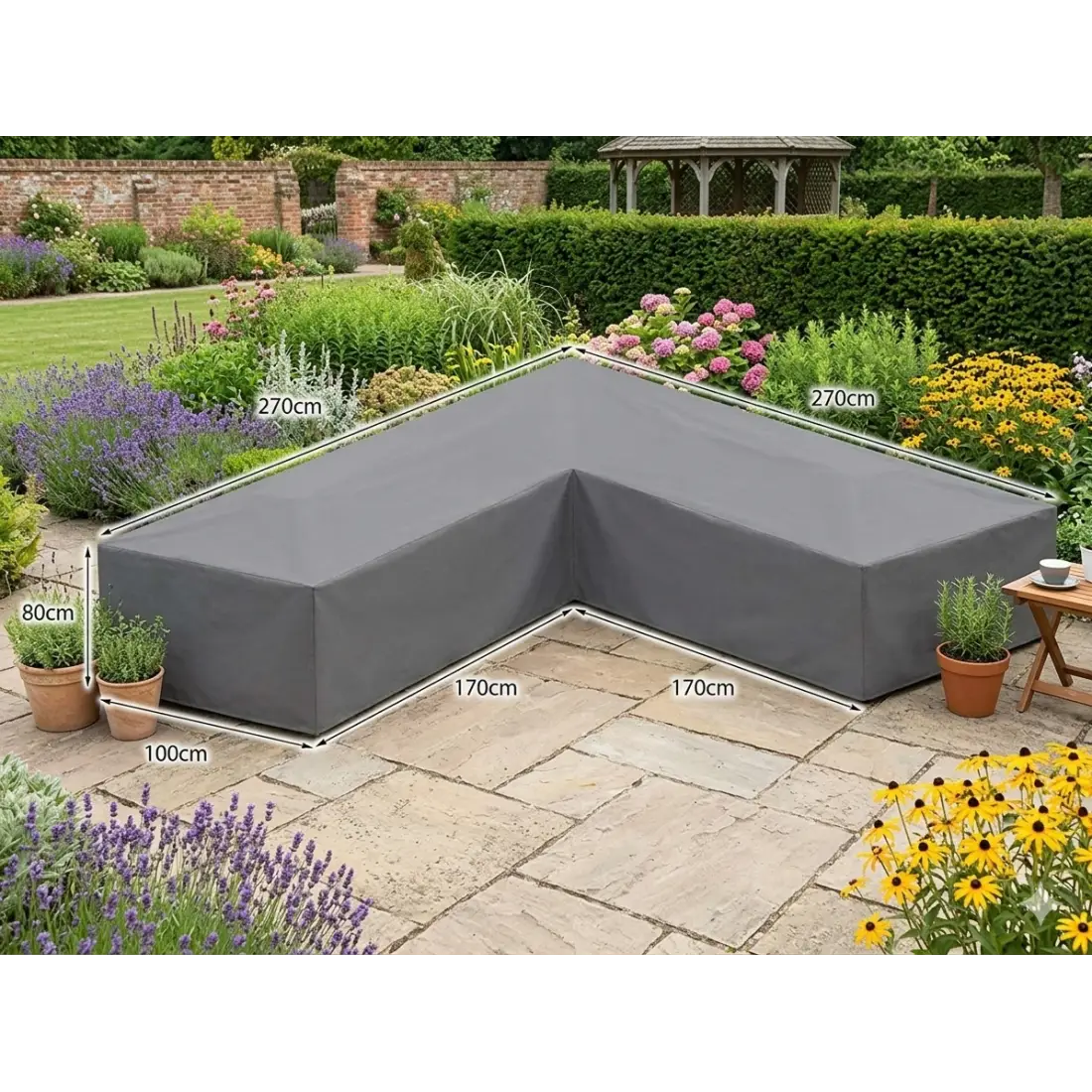 Garden furniture Corner Sofa Weather Cover Breathable Medium Garden furniture Corner Sofa Weather Cover Breathable Medium