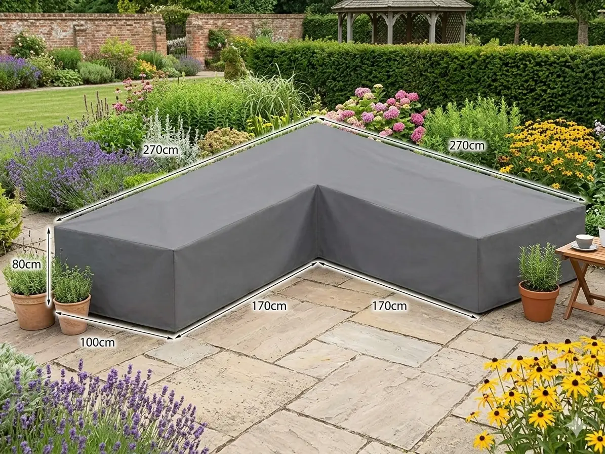 Breathable Corner Sofa Weather Cover - Medium