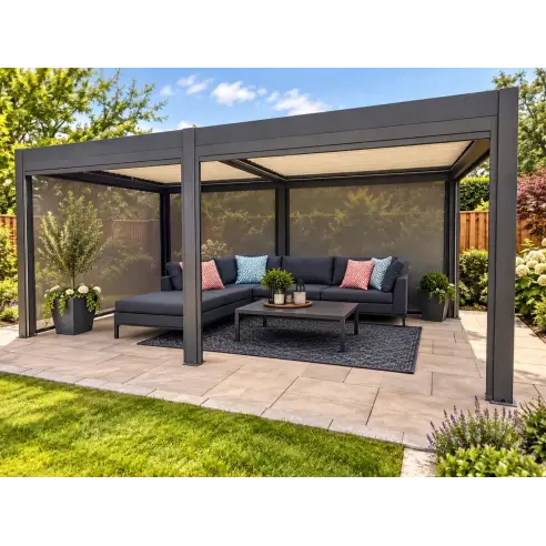 Eclipse 6 X 3m LED Motorised Pergola | Free Standing Eclipse 6 X 3m LED Motorised Pergola | Free Standing