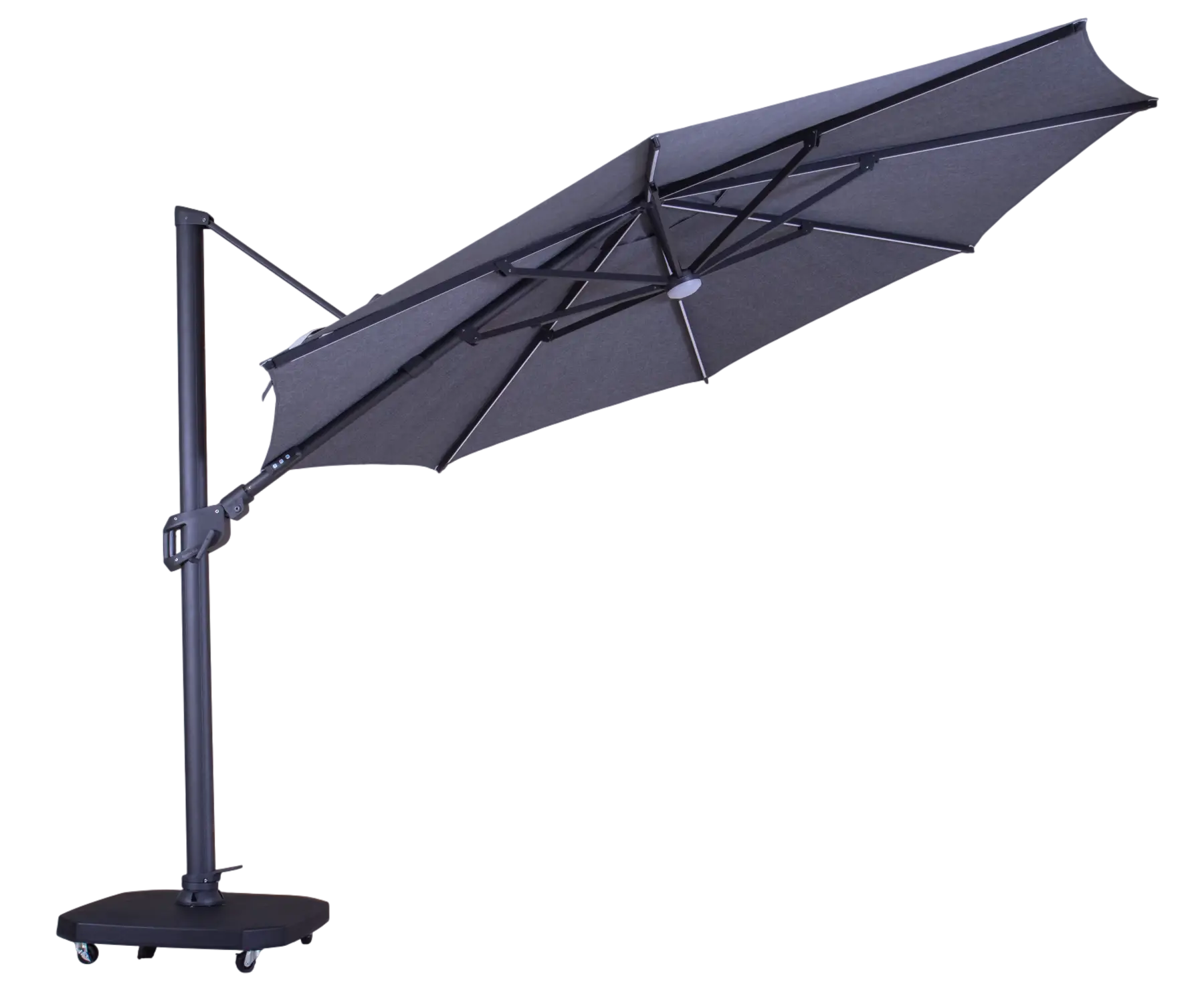 Sicily 3.5M Dia Cantilever Parasol With LED Lights