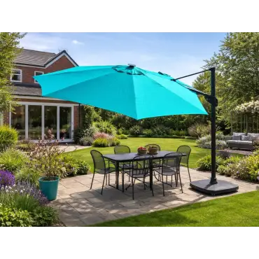 Sicily 3.5M Dia Cantilever Parasol With LED Lights
