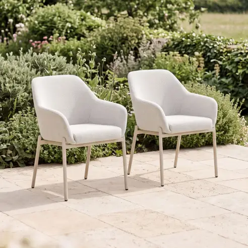 Bellagio Fabric Pair of Dining Chairs Bellagio Fabric Pair of Dining Chairs