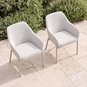 Bellagio Fabric Pair of Dining Chairs