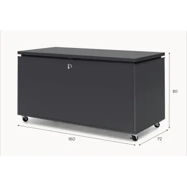 Tyson Aluminium Storage Box in Graphite Grey