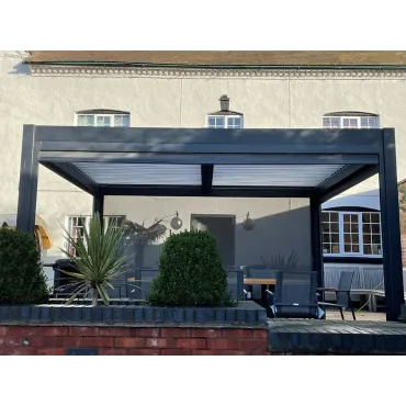 Eclipse 3 X 4m LED Motorised Pergola | Free Standing EXDISPLAY +3 Screens