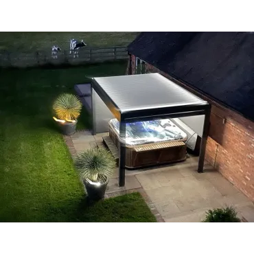 Eclipse 3 X 4m LED Motorised Pergola | Free Standing EXDISPLAY +3 Screens