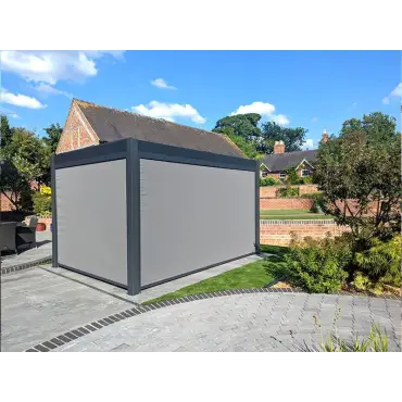 Eclipse 3 X 4m LED Motorised Pergola | Free Standing EXDISPLAY +3 Screens