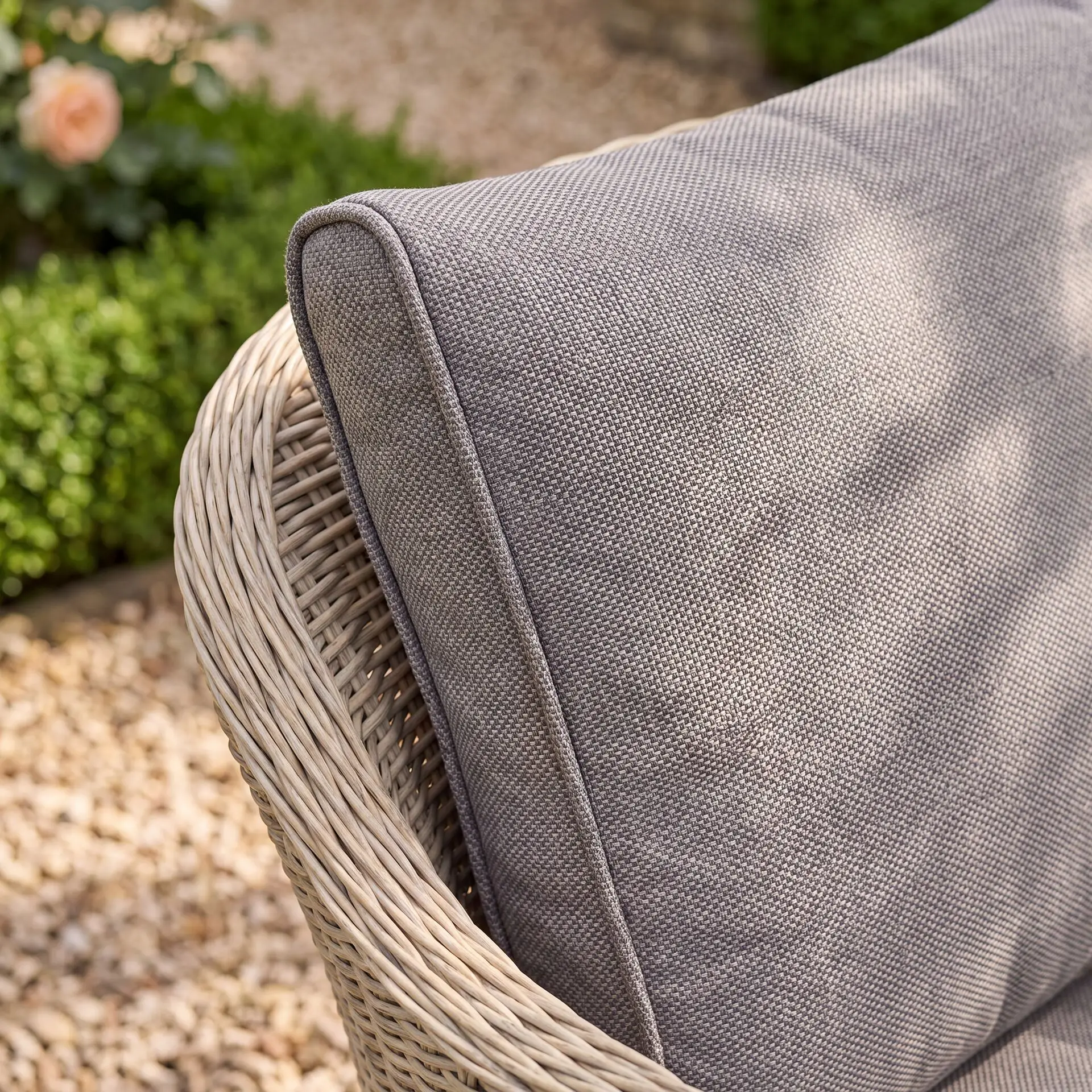 Turin 2 Seat Rattan Sofa Set - Rectangular Coffee Table