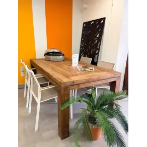 York Reclaimed Teak table set with 4 chairs