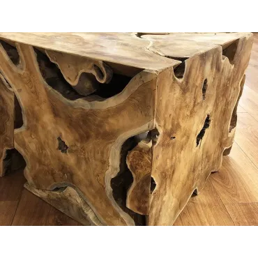 Reclaimed Teak Root Square Coffee Table Exdisplay